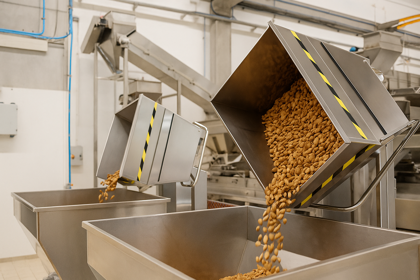 Soluzioni su misura in acciaio inox: il progetto Mayermoover per l’industria della mandorla