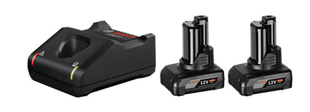 2 batterie GBA 12V 6.0Ah + caricabatteria GAL 12V-40 Starter Set