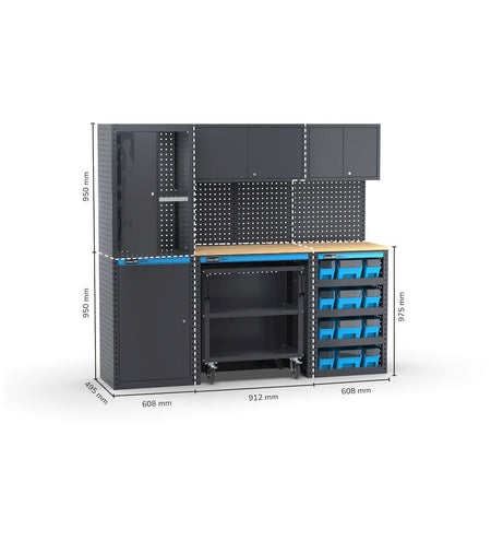 MODULO GARAGE 391 - DIM. MM  L=1824 P=496 A=1900