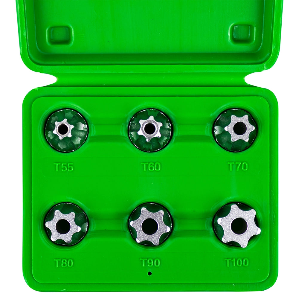 Set 6 pezzi 1/2" punta torx inviolabile