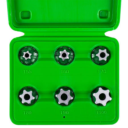Set 6 pezzi 1/2" punta torx inviolabile