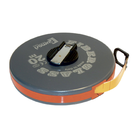 Rotella metrica con nastro in fibra 20 mt