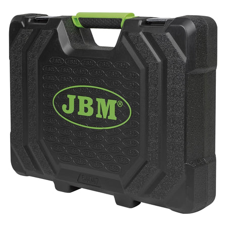 Valigetta portautensili con 113 pezzi bussole poligonali - finitura cromata