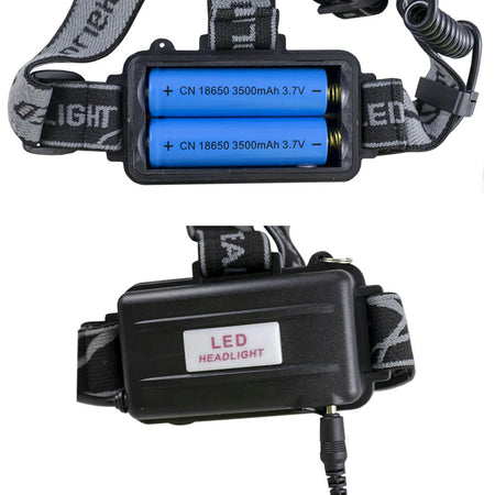 Lampada frontale da 800 lm (cob + cree)