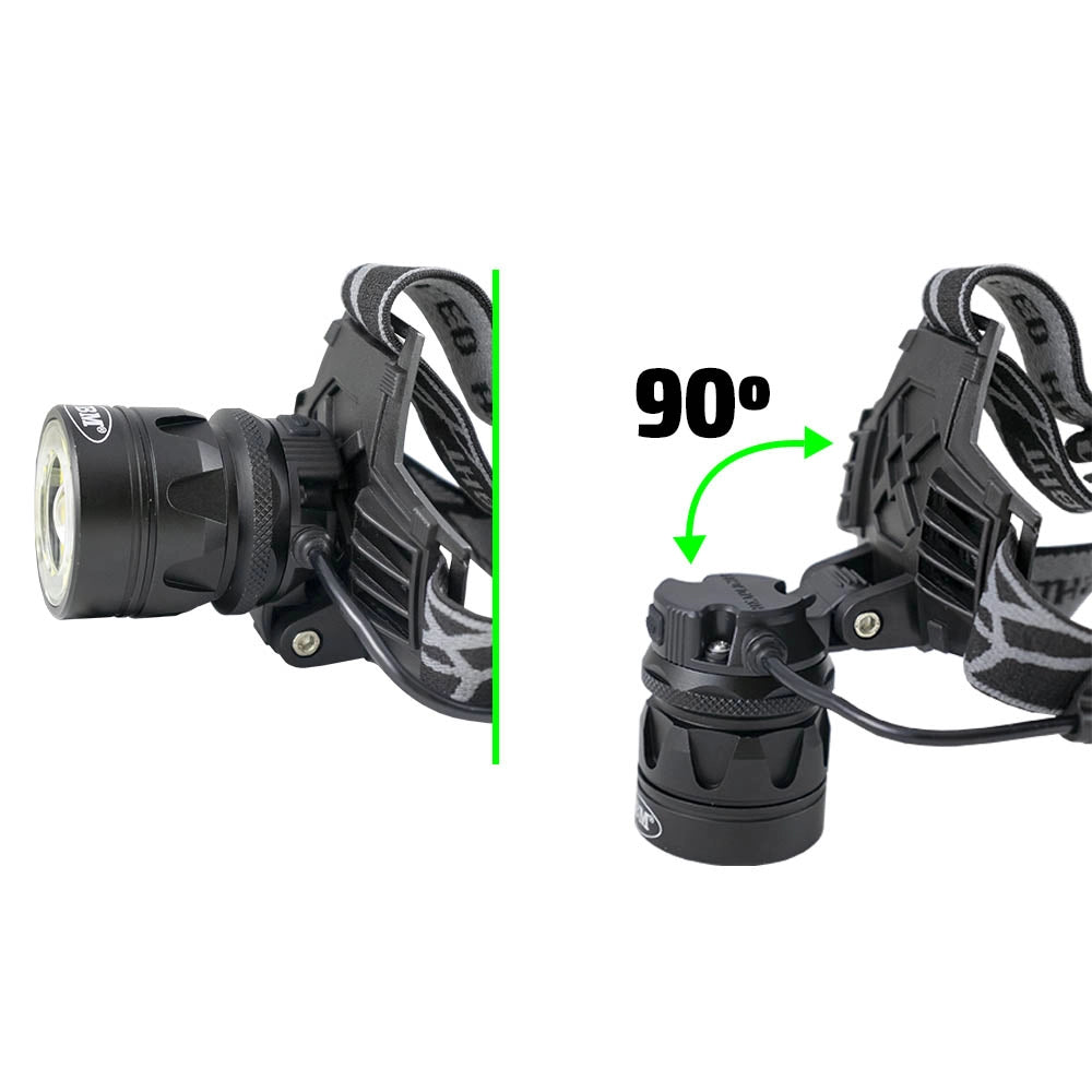 Lampada frontale da 800 lm (cob + cree)
