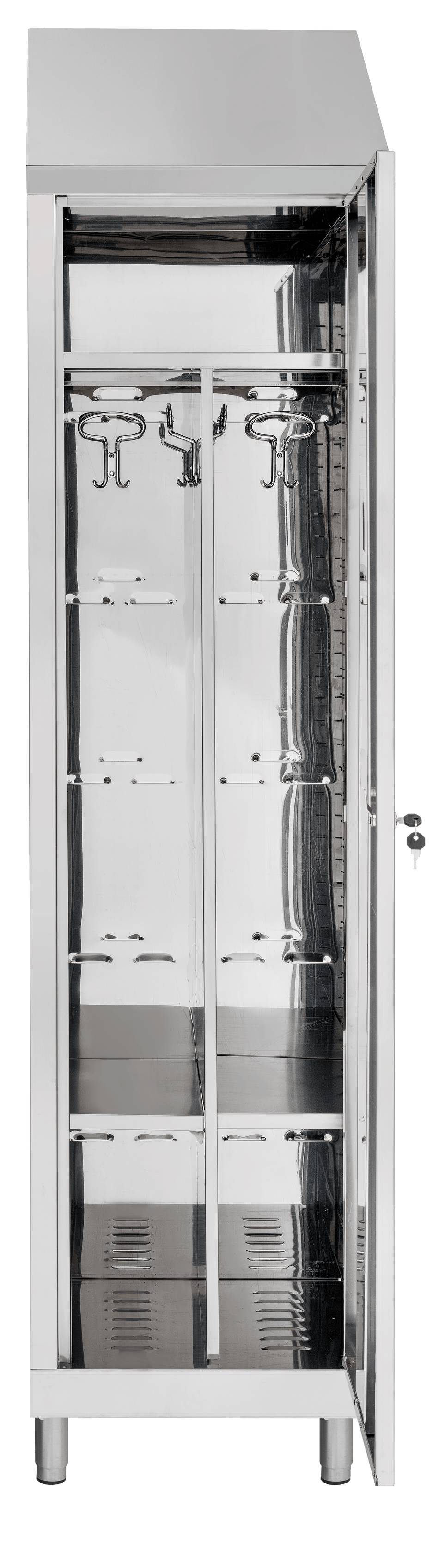 Armadio spogliatoio in acciaio inox monoposto ad 1 anta
