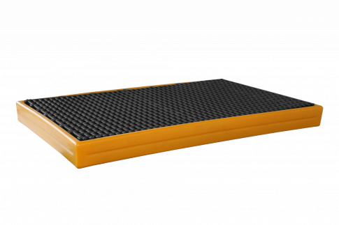 HDPE-Sammelbehälter mit PP-Gitter - Fassungsvermögen 55 L