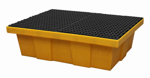 HDPE-Sammelbehälter mit PP-Gitter - 70 L Fassungsvermögen