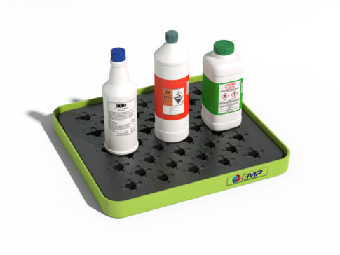 HDPE-Auffangbehälter mit Gitter - 5 L Fassungsvermögen
