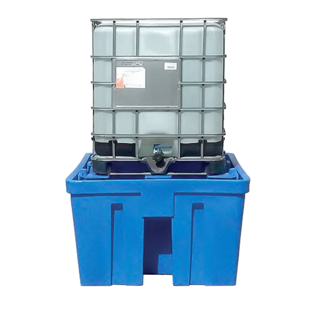 Vasca di raccolta a carico diretto per 1 cisternetta IBC