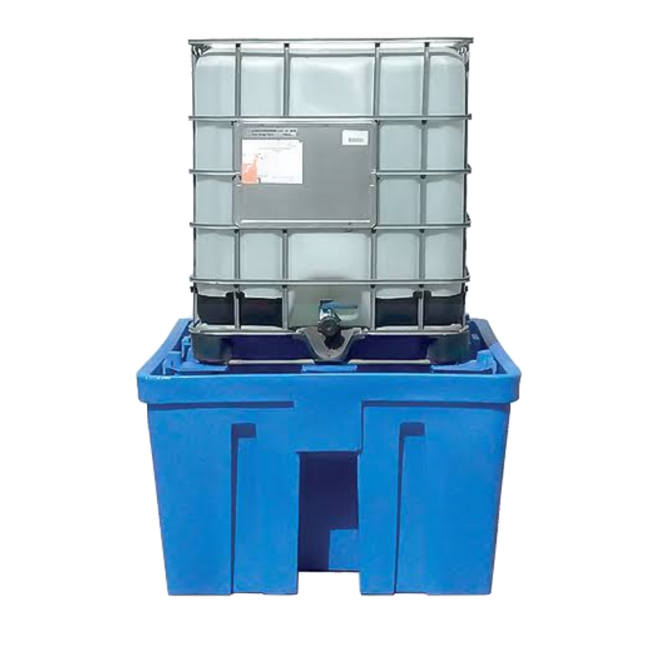 Vasca di raccolta a carico diretto per 1 cisternetta IBC