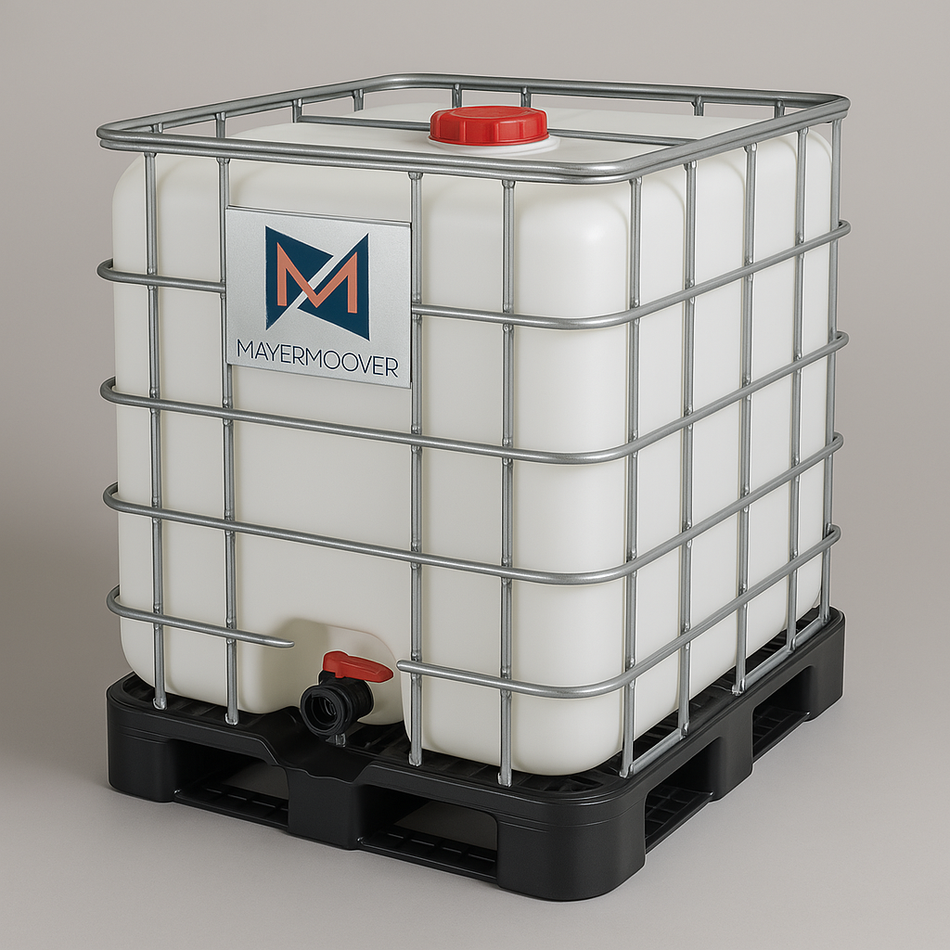IBC Tank 1000 Liter NEU – ADR, Lebensmittelqualität, 150 mm Deckel, 2" Ventil, Kunststoffpalette