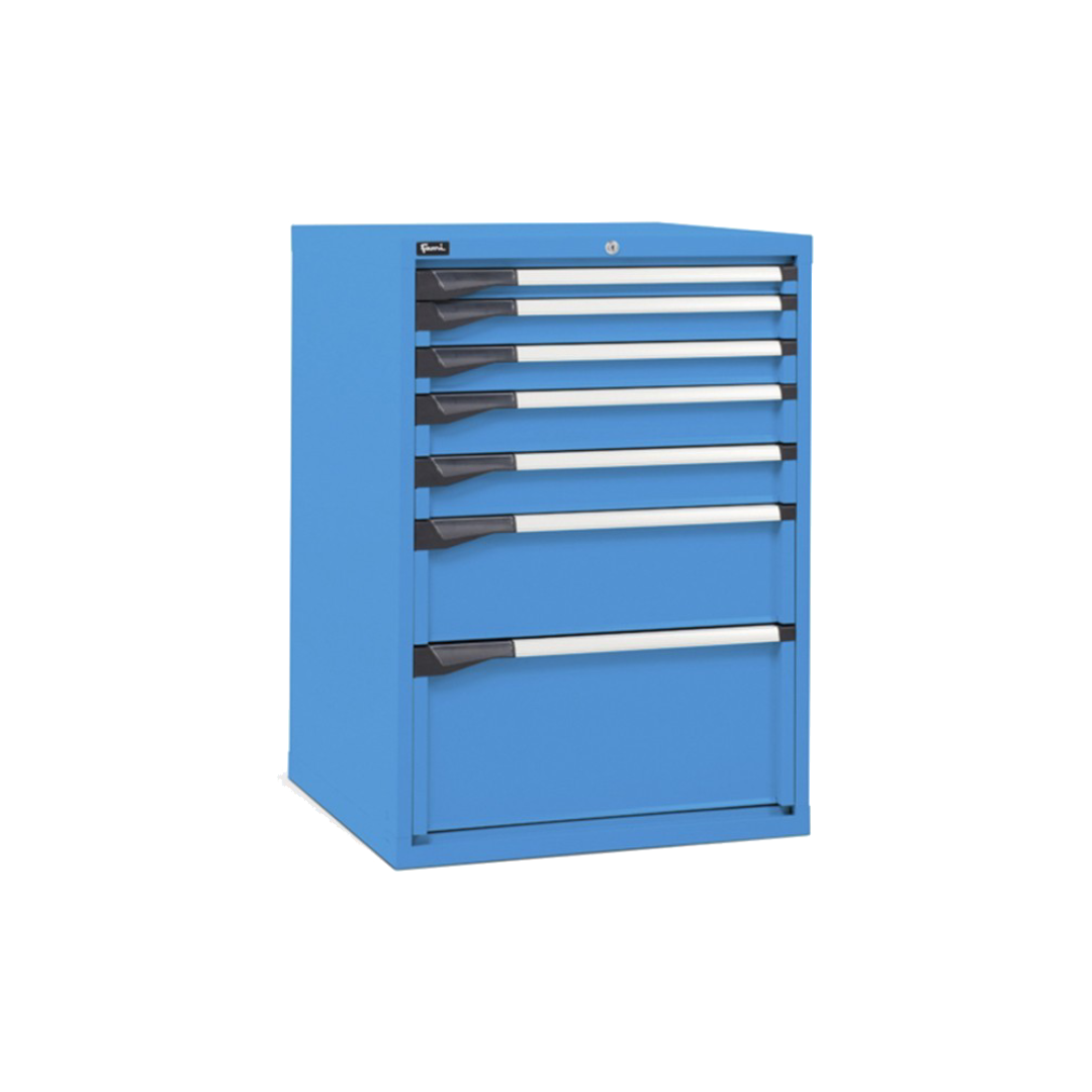 D33A100C01002, Cassettiera da lavoro, 7 cassetti, L 714 x P 726 x H 1000 mm
