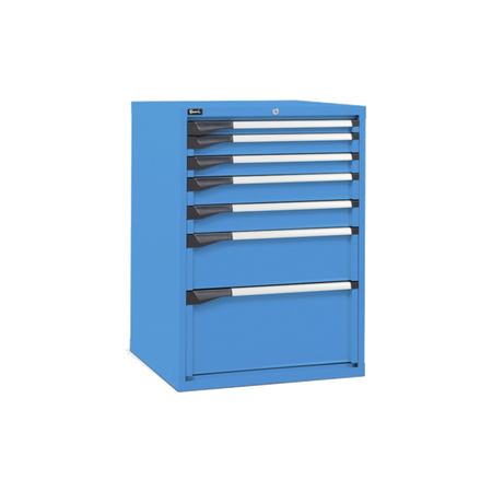 D33A100C01002, Cassettiera da lavoro, 7 cassetti, L 714 x P 726 x H 1000 mm
