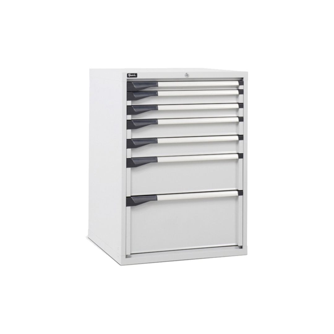 D33A100C01002, Cassettiera da lavoro, 7 cassetti, L 714 x P 726 x H 1000 mm