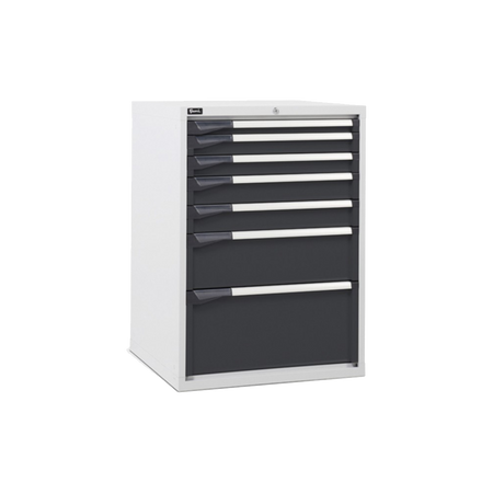 D33A100C01002, Cassettiera da lavoro, 7 cassetti, L 714 x P 726 x H 1000 mm