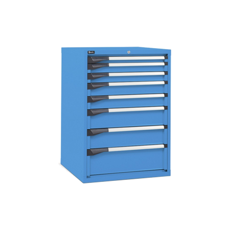 D33A100C01003, Cassettiera da lavoro, 8 cassetti, L 714 x P 726 x H 1000 mm