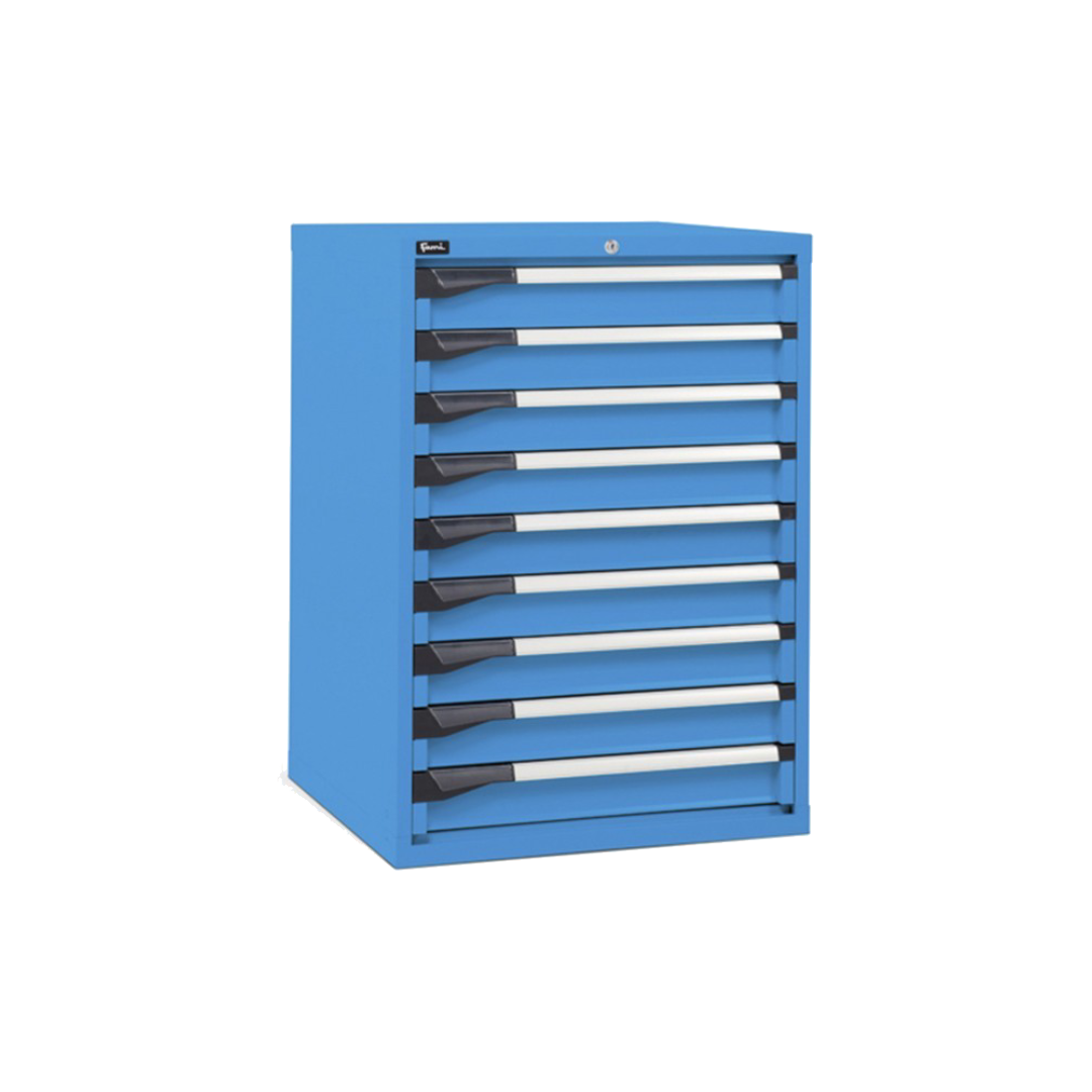 D33A100C01004, Cassettiera da lavoro, 9 cassetti, L 714 x P 726 x H 1000 mm