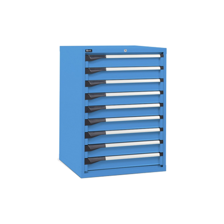 D33A100C01004, Cassettiera da lavoro, 9 cassetti, L 714 x P 726 x H 1000 mm