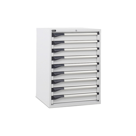 D33A100C01004, Cassettiera da lavoro, 9 cassetti, L 714 x P 726 x H 1000 mm