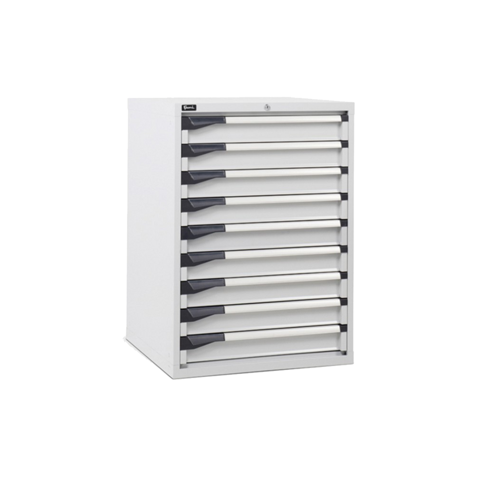 D33A100C01004, Cassettiera da lavoro, 9 cassetti, L 714 x P 726 x H 1000 mm