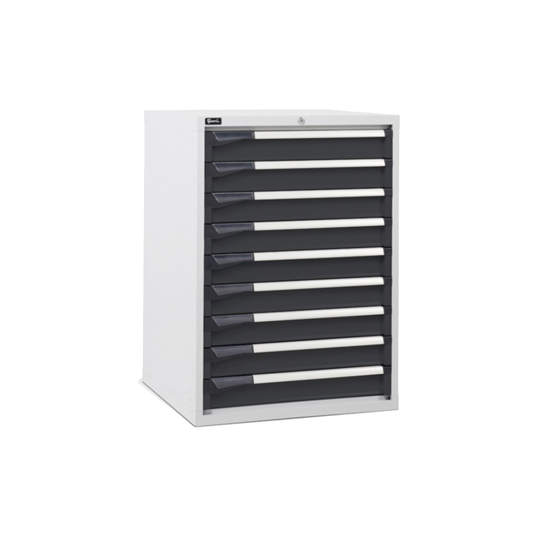 D33A100C01004, Cassettiera da lavoro, 9 cassetti, L 714 x P 726 x H 1000 mm