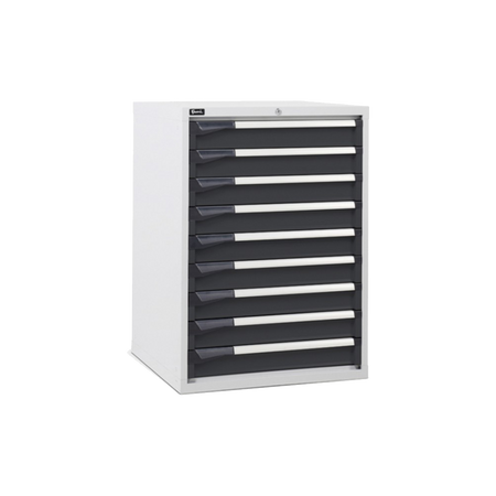D33A100C01004, Cassettiera da lavoro, 9 cassetti, L 714 x P 726 x H 1000 mm