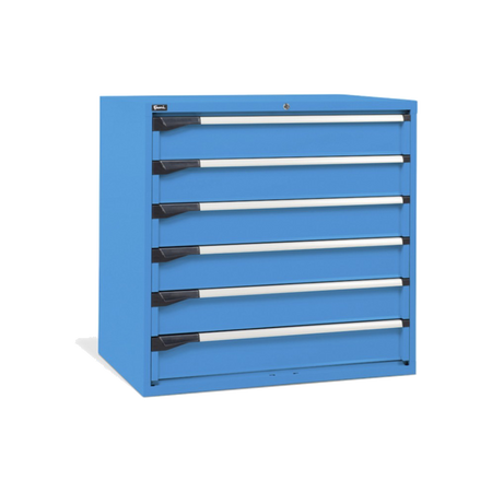 D53A100C01001, Cassettiera da lavoro, 6 cassetti, L 1020 x P 726 x H 1000 mm