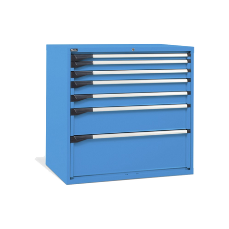 D53A100C01002, Cassettiera da lavoro, 7 cassetti, L1020 x P726 x H1000 mm