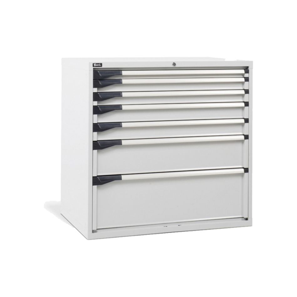 D53A100C01002, Cassettiera da lavoro, 7 cassetti, L1020 x P726 x H1000 mm