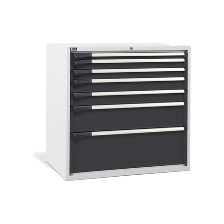 D53A100C01002, Cassettiera da lavoro, 7 cassetti, L1020 x P726 x H1000 mm