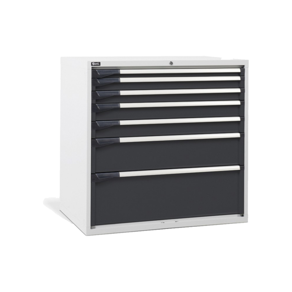 D53A100C01002, Cassettiera da lavoro, 7 cassetti, L1020 x P726 x H1000 mm
