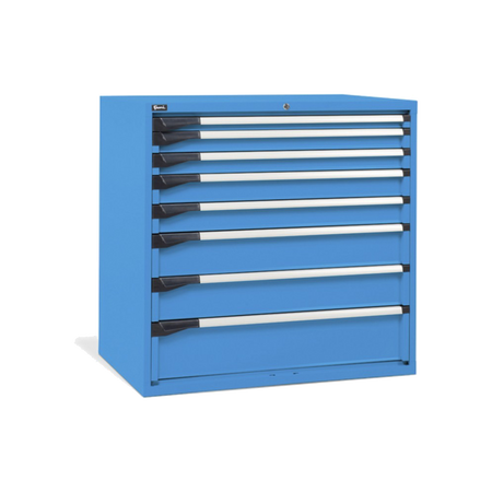 D53A100C01003, Cassettiera da lavoro, 8 cassetti, L1020 x P726 x H1000 mm