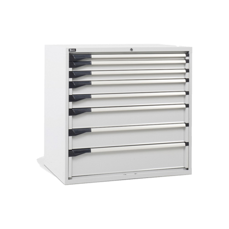 D53A100C01003, Cassettiera da lavoro, 8 cassetti, L1020 x P726 x H1000 mm