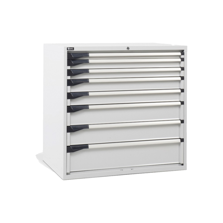 D53A100C01003, Cassettiera da lavoro, 8 cassetti, L1020 x P726 x H1000 mm