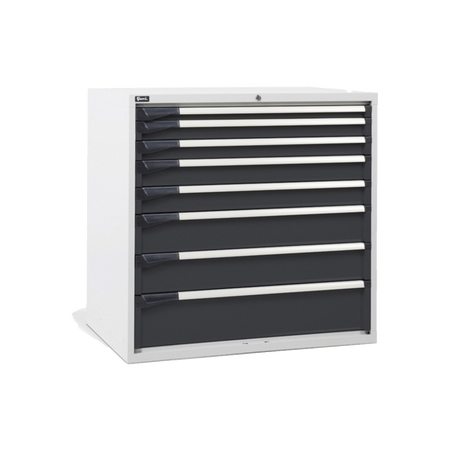 D53A100C01003, Cassettiera da lavoro, 8 cassetti, L1020 x P726 x H1000 mm