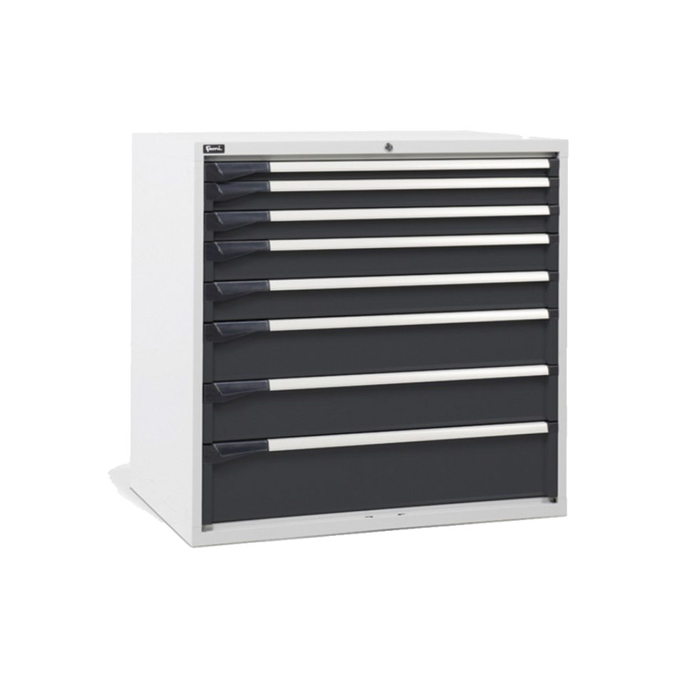 D53A100C01003, Cassettiera da lavoro, 8 cassetti, L1020 x P726 x H1000 mm