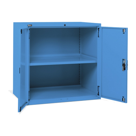 D53A100C01005, Armadio basso per ufficio, 2 ante, L1020 x P726 x H1000 mm