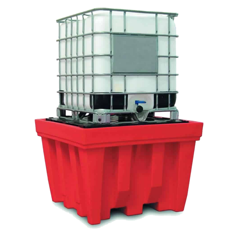 Vasca di raccolta in polietilene per 1 cisternetta IBC da 1000 LT