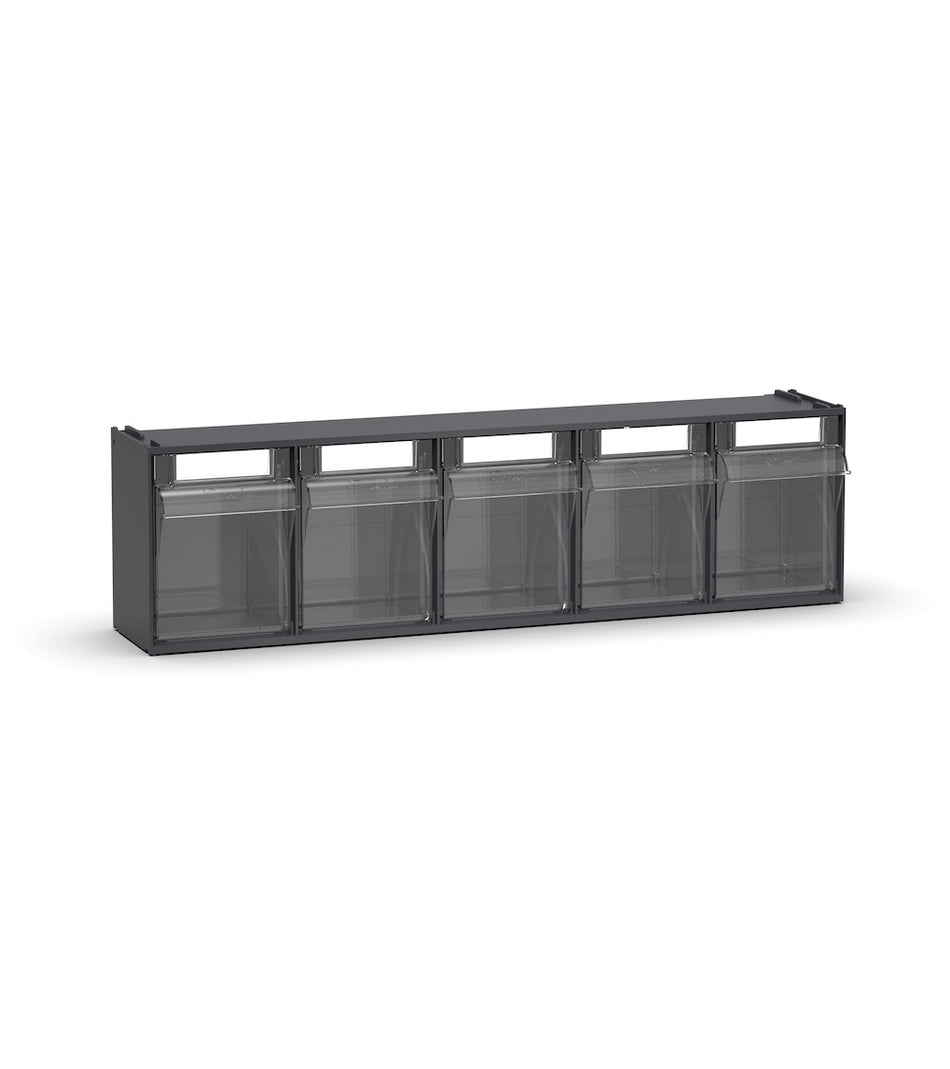 Cassettiera porta minuteria Visual Box, 5 cassetti, L600 x P140 x H168 mm