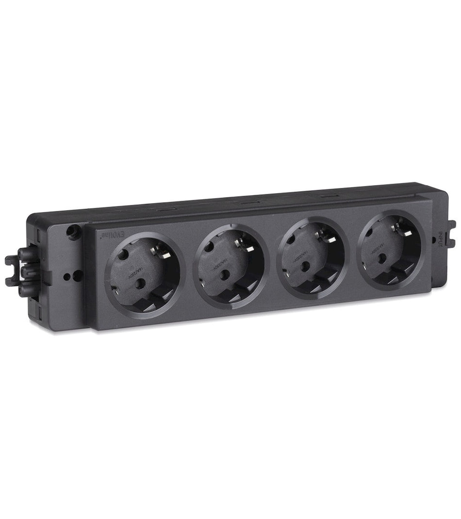 Multipresa Schuko a 4 scomparti