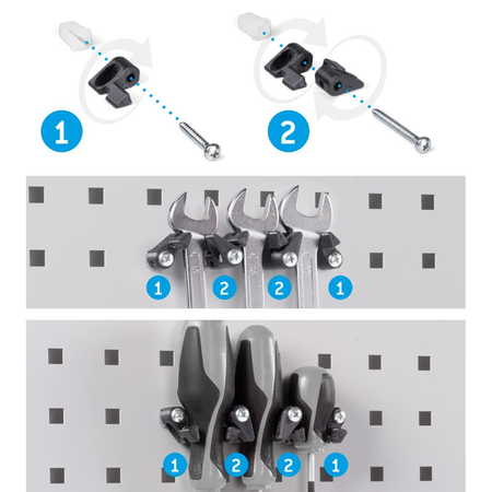 FBLIT009007, Ganci portautensili Unipok
