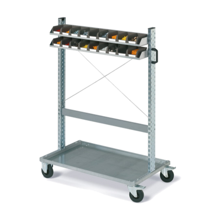 Carrello FOX con contenitori COMPAT mis. 1 Ecogreen