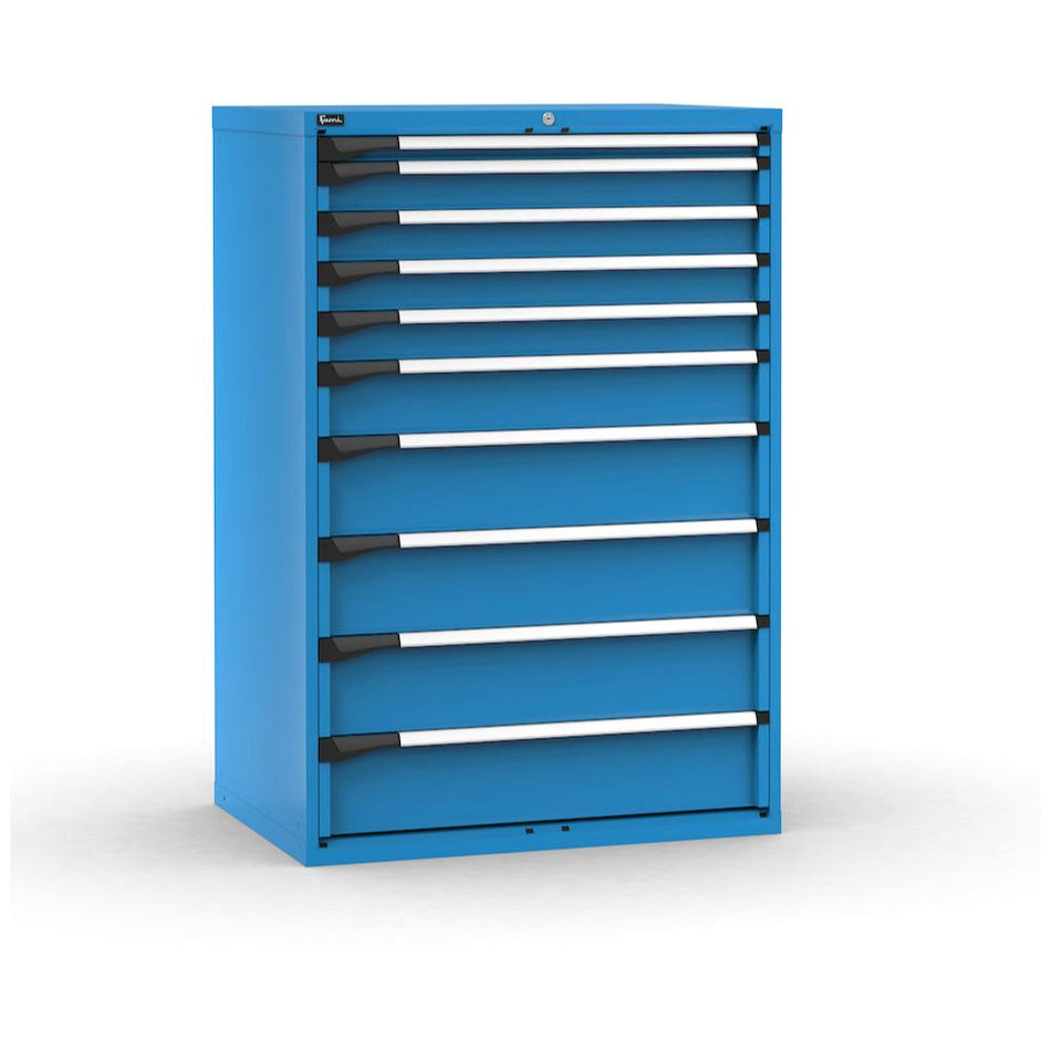 M53A150C010LZ04, Cassettiera porta attrezzi con 10 cassetti, L1020 x P726 x H1500 mm