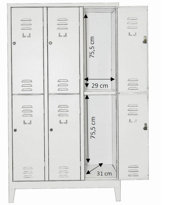 Armadio multiplo a 6 posti