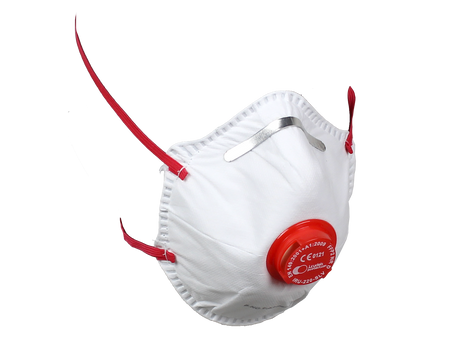 Mascherina a conchiglia con valvola FFP2 - IRU 220 SLV - confezione 10 pezzi