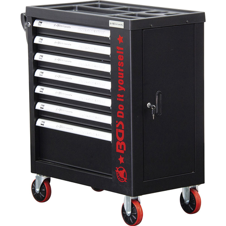 Carrello portautensili a 7 cassetti con armadietto laterale - 172 utensili