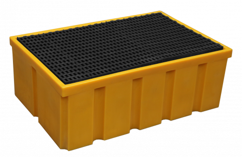 HDPE-Sammelbehälter mit PP-Gitter - Fassungsvermögen 200 L