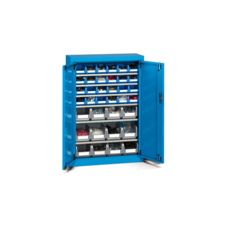 Armadio PICK con porte e serratura blu - 700x270x1000