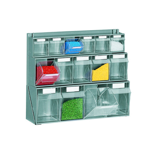 Cassettiera practibox 15 cassetti basculanti - 600x183x500